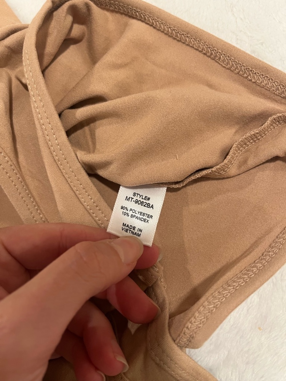 BRAND NEW Tan Zenana Bodysuit - Size Medium - Picture 5 of 8